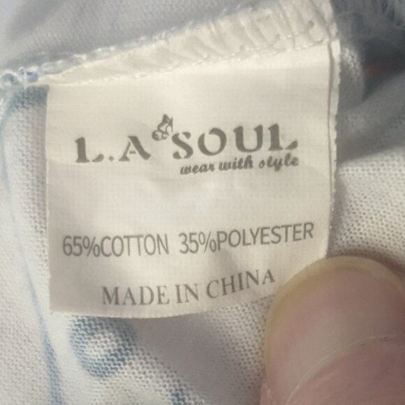 L.A. Soul Size *Small Tank Top White with Science Print - Picture 4 of 11